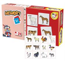 Kırkpabuç 24 Parça Çiftlik Hayvanları Hafıza (Memory) Oyunu