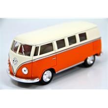 1962 Volkswagen Classical Bus (Turuncu-Krem) 1:32 Diecast Metal