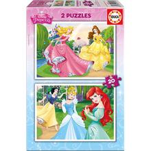 Educa Disney Prensesler 2x20 Parça Puzzle