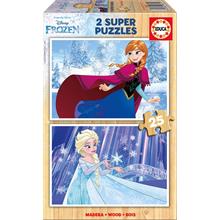 Educa 2x25 Parça Disney Frozen Ahşap Çocuk Yapboz