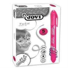 Jovi Twist Stick 5 li PEMBE Yüz Boyama Kalemi