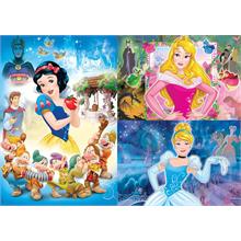 Disney Prensesleri 3 x 48  Parça Kız Çocuk Yapboz