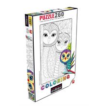 Anatolian 260 Parça Baykuş Ailesi Puzzle (Boyanabilir)