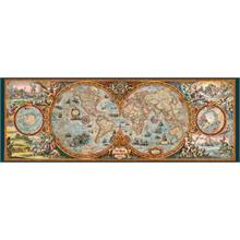 Heye 6000 Parça Panorama Puzzle - Hemisphere Map (Rajko Zigic)