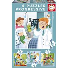 Educa 12+16+20+25 Parça Meslekler Puzzle