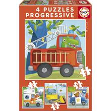 Educa 17144 - 6+9+12+16 Parça Kurtarıcılar Puzzle