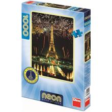 Dino Eyfel Kulesi 1000 Parça Neon Puzzle