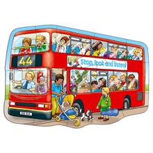 Büyük Otobüs 15 Parça Şekilli Maxi Yer Puzzle
