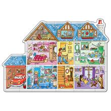 Bebek Evi Şekilli Yer Puzzle - 25 Parça (3-6 Yaş)