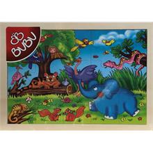 Bubu 15 Parça Ahşap Puzzle (Orman)