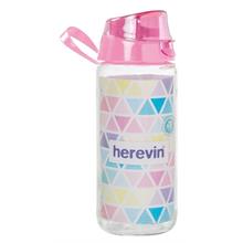 Pembe Kapaklı Essentia Cam Matara (500 ml - Herevin)