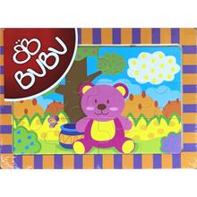 Bu-Bu 12 Parça Ahşap Ayıcık Puzzle 20x14 cm