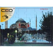 Ceo 24 Parça Ahşap Puzzle Ayasofya 40x30cm