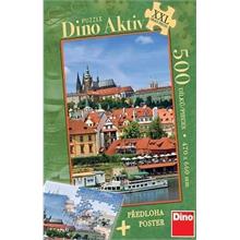 Dino Puzle 500 Parça  Praque Castle - Active  (Maxi Puzzle)