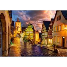 Castorland 1000 Parça Puzzle - Gece Rothenburg
