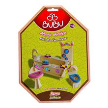 Bubu Yap&Yapıştır Ahşap Mobilya Maketi (Banyo)