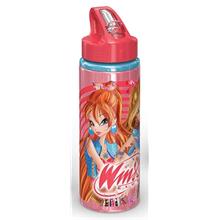 Winx Club Pipetli Alüminyum Matara (Nar Çiçeği - 600 ml)