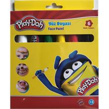 Play-Doh 6 Renk Kutulu Yüz Boyası (Zehirli Madde İçermez)