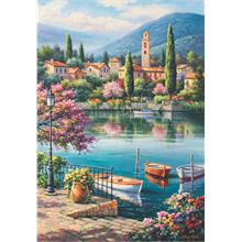 Anatolian Gölde Akşamüstü 500 Parça Puzzle (Village Lake Afternoon)