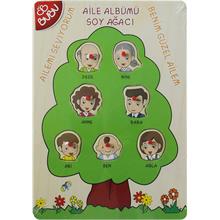 Bubu Aile Soyağacı 7 Parça Ahşap Puzzle