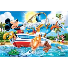 Trefl 24 Parça Maxi Puzzle - Mickey ve Arkadaşları Balık Avında