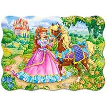 Castorland 30 Parça Prenses ve Atı Çocuk Puzzle