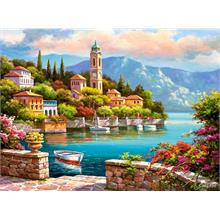 Castorland 2000 Parça Village Clock Tower Puzzle