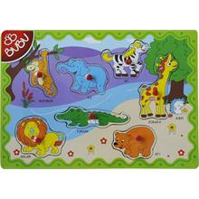 Bubu7 Parça Ahşao Hayvanlar Bultak Puzzle