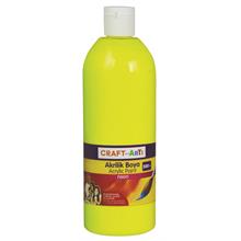 Craft and Arts 500 ml Akrilik Boya (Neon Sarı)