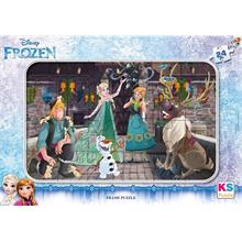 KS Games 24 Parça Frozen Çerçeveli Puzzle