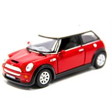 Mini Cooper S Kırmızı Çek Bırak Metal Araba (1:28)