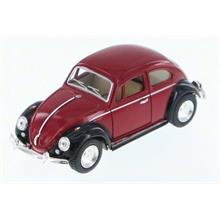 Kırmızı Çek Bırak 1967 Volkwagen Classic Beetle Araba (Siyah Çamurluk)