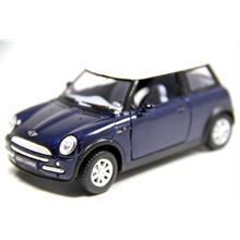 Kinsmart Mavi Mini Cooper 1:28 Metal Çek Bırak Oyuncak Araba