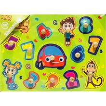 Kukuli 13 Parça Ahşap Bultak Puzzle