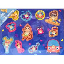 Kukuli ve Oyuncaklar Ahşap Baby Puzzle (12 Parça)