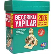 Becerikli Yapılar 200 Parça Ahşap Keva Yapı Blokları 