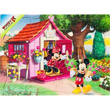 Minnie ve Mickey Bahçede (12 Parça Ahşap Yapboz)