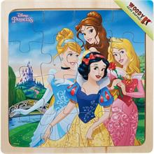 Disney Princess 16 Parça Ahşap Kare Puzzle (Şato)