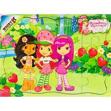 Strawberry Shortcake Çilek Kız 12 Parça Tahta Yapboz - Çilek Bahçesinde