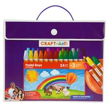 Craft and Arts 24+3 Renk Çantalı Pastel Boya Seti - U1524-CK
