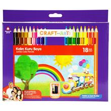 Craft and Arts 18 Renk Jumbo Kuru Boya Kalemi (Büyük Boy - CAKB-J18)