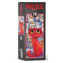 Blue Focus BF051 Red Cat 78 Parça Kutu Puzzle