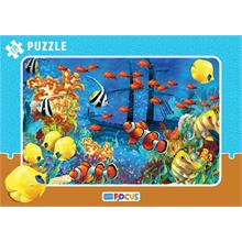 Blue Focus 130 Parça Akvaryumda Balıklar Büyük Boy Puzzle (45x32 cm)