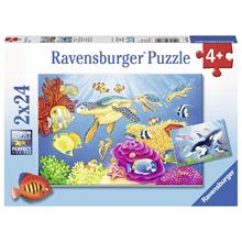 Ravensburger 2x24 Parça Denizin Altında Puzzle