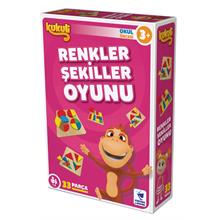 Kukuli Renkler Şekiller Okul Öncesi Eğitici Oyun