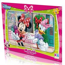 Minnie Mouse Çerçeveli Puzzle (Yapboz) 24 Parça