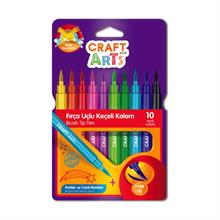 Craft and Arts Fırça Uçlu Keçeli Kalem 10 Renk