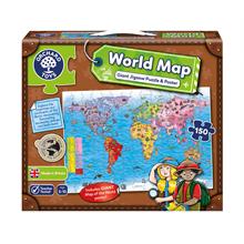 Orchard World Map Puzzle ve Poster (5-10 Yaş) Dünya Haritası Puzzle