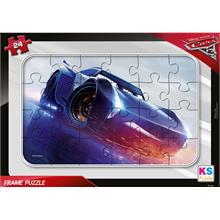 Ks Games Cars 24 Parça Frame Puzzle - Mavi - CR707