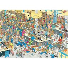 Jumbo 1000 Parça Market Kuyruğu Karikatür Puzzle